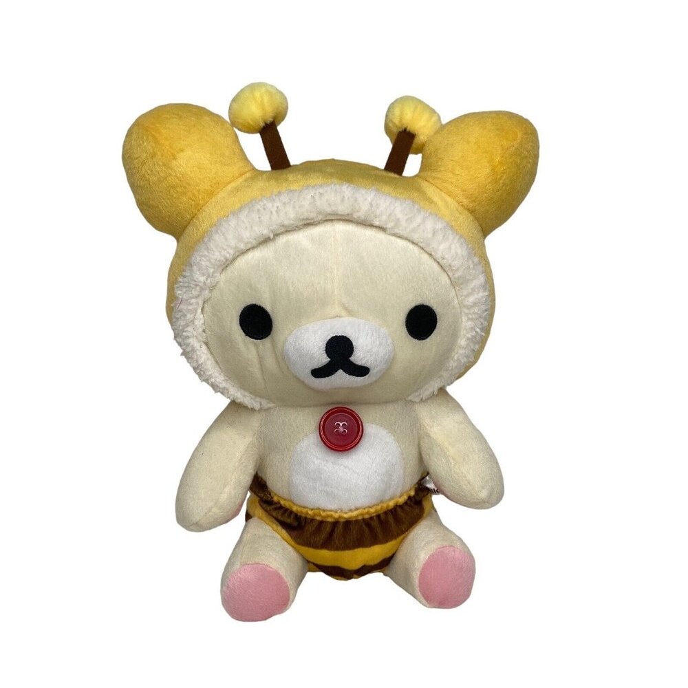 Rilakkuma Meets Honey Bee Bear Plush 2018 San-X 14" Aliquantum International VG+